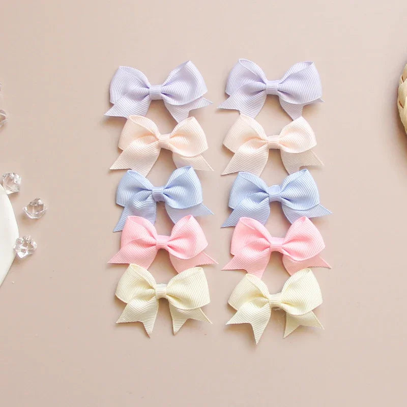 Bunte Haarspangen für Mädchen - Niedliche Schleifen aus Polyester