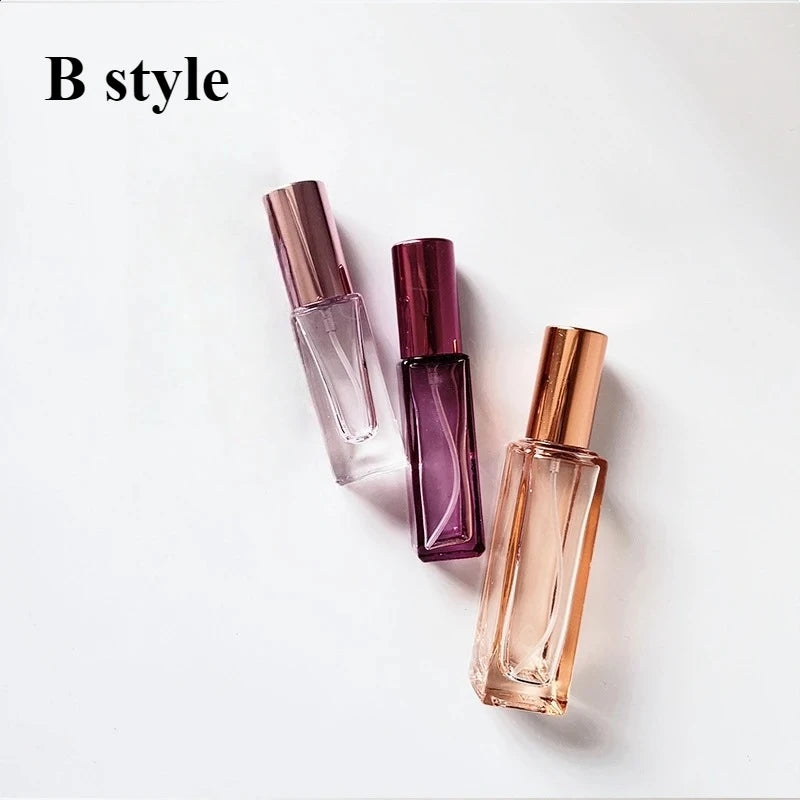 Set 3 Nachfüllbare Parfum Spray Flaschen aus Glas 5 ml und 10 ml