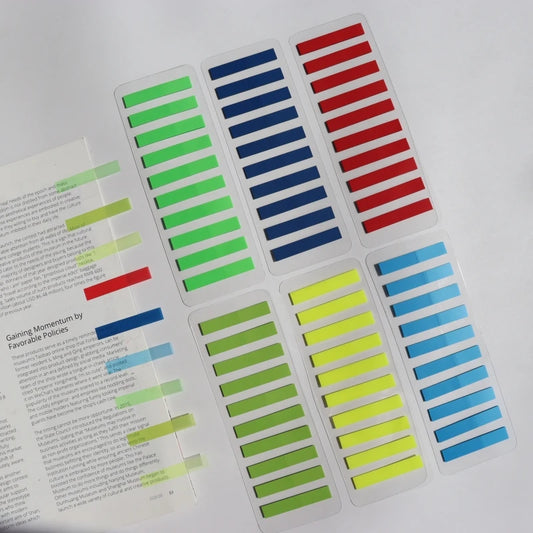 200 selbstklebende farbige Index-Tabs Haftnotizen für Büro und Schule