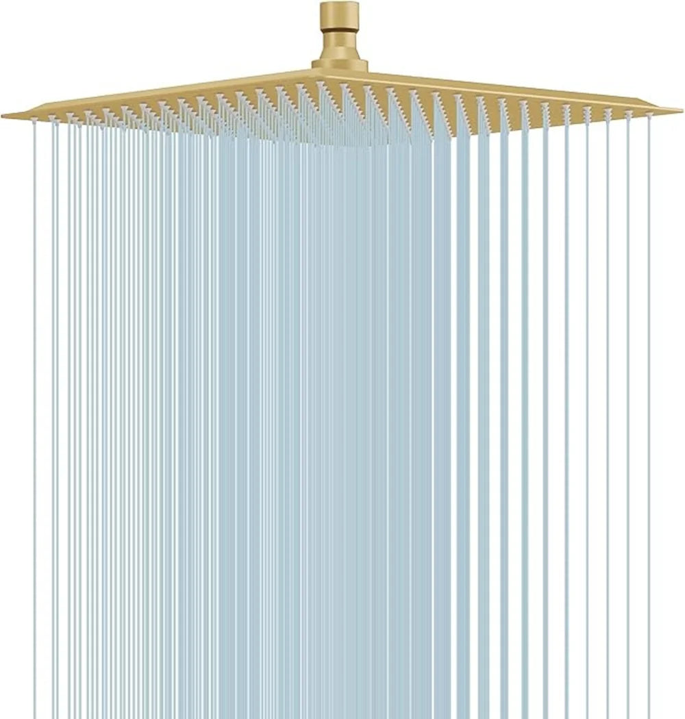 Ultra dünner Edelstahl Regen Duschkopf 8 10 12 Zoll Hochdruck Wasserfall