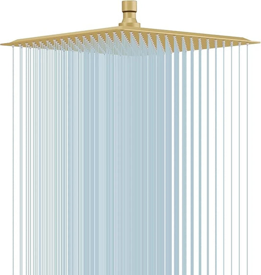 Ultra dünner Edelstahl Regen Duschkopf 8 10 12 Zoll Hochdruck Wasserfall