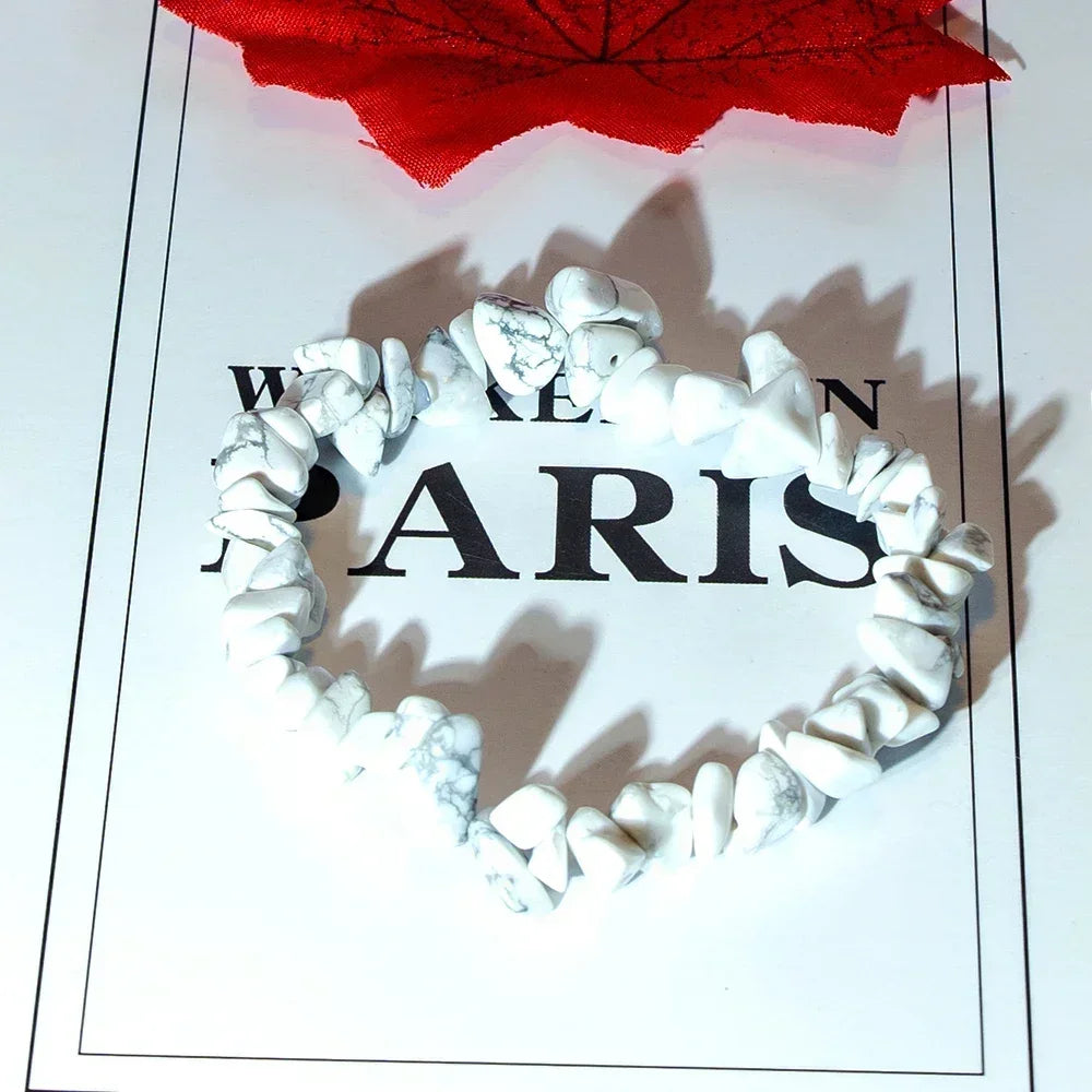 Farbenfrohes Natur Edelstein Armband Stretch für Damen Geschenk