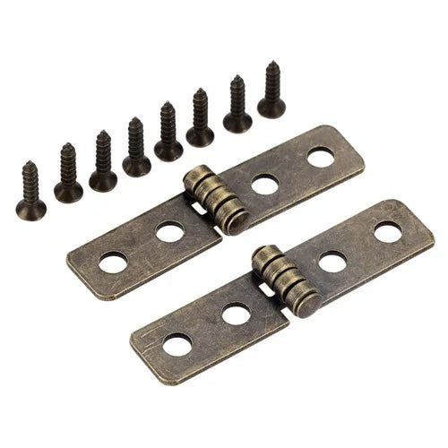 4 Stück antike Bronze Scharniere für Möbel, DIY-Projekte