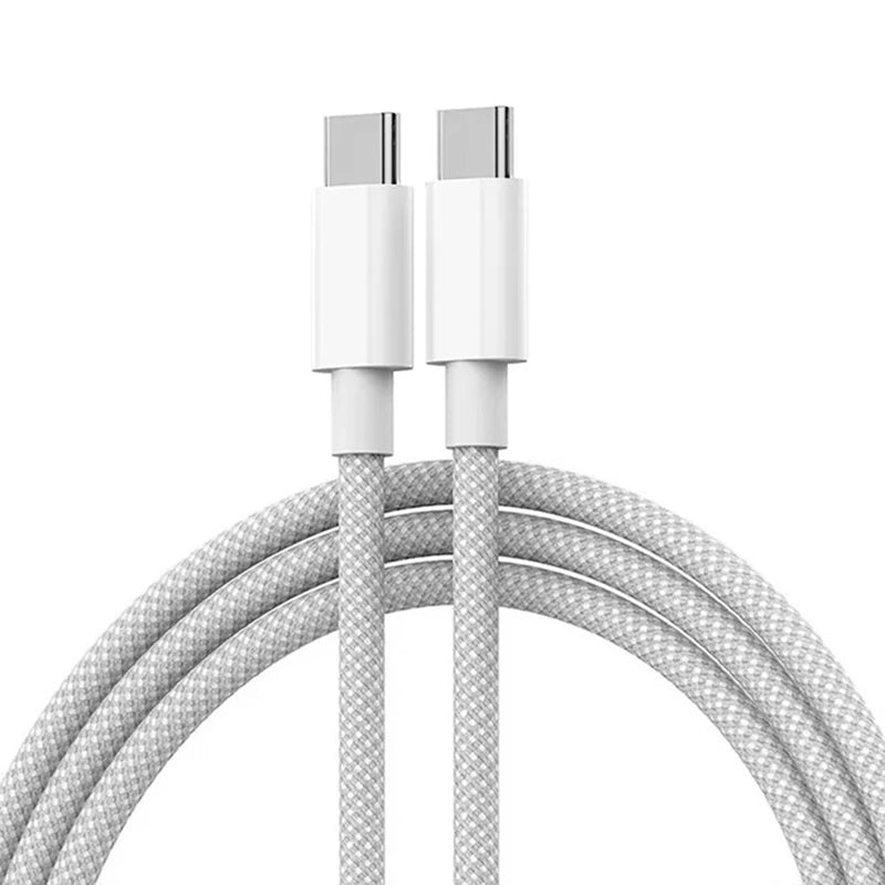 USB C auf Typ C Schnellladekabel 60W – Geflochtenes Datenkabel für Geräte