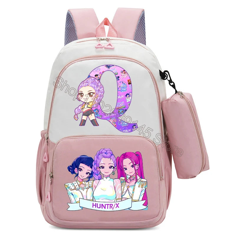 Kawaii Kinderrucksack mit bedruckter Stifttasche für Schule und Freizeit