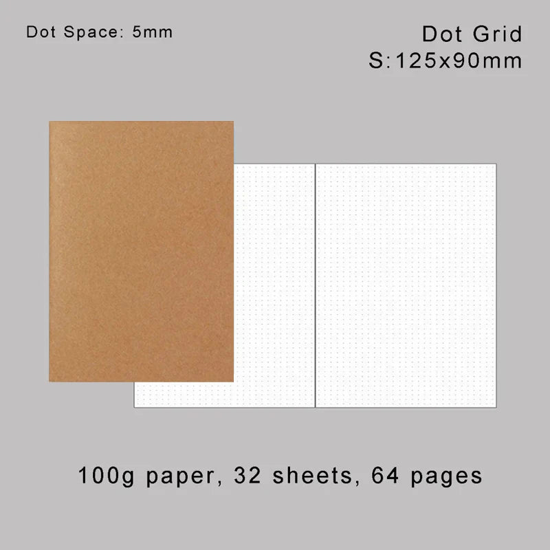 Retro Folien-Gold Nachfüllpapier Notizbuch – Verschiedene Varianten