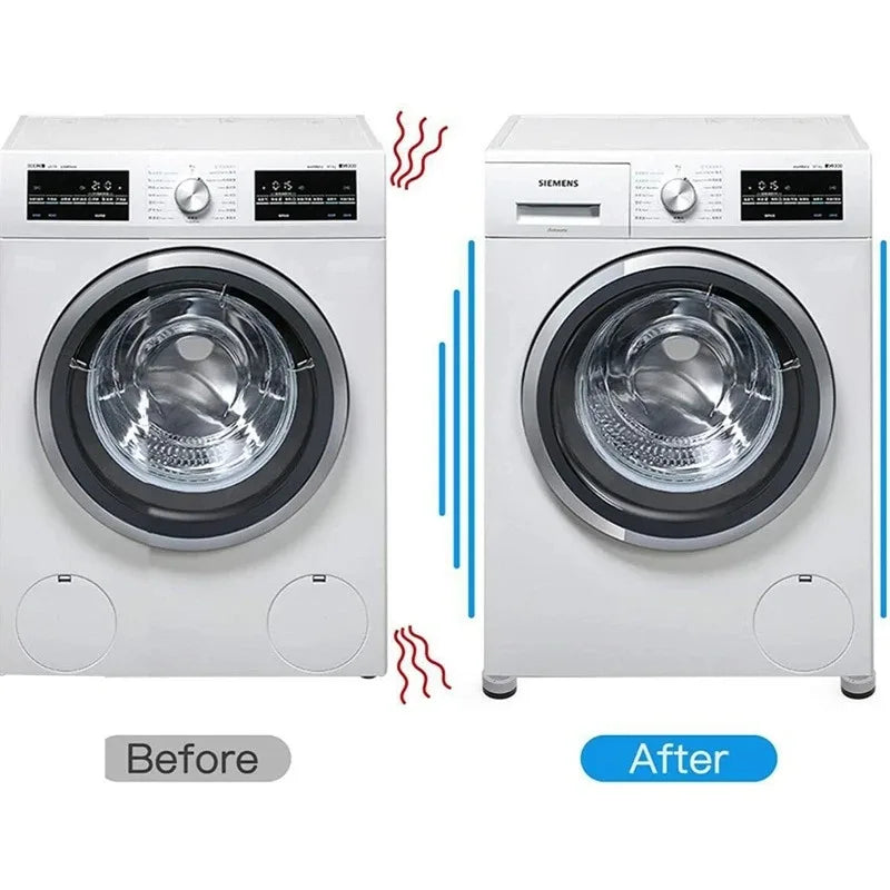 Rutschfeste Anti-Vibrations-Pads 4er-Set – Geräuschdämpfer für Waschmaschinen