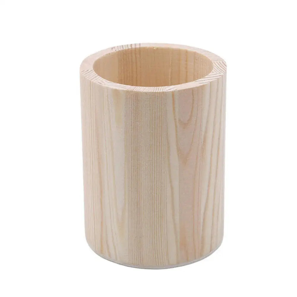 Holz Stifthalter Organizer 8x10cm für Büro Home Office Make-up Pinsel