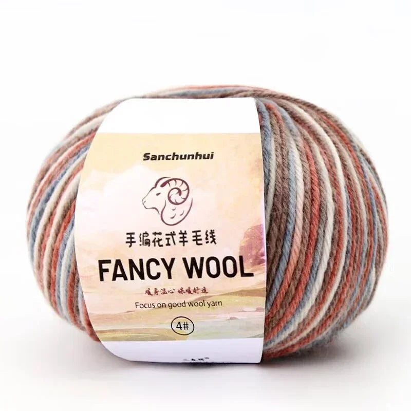 50g Farbverlauf Wolle Acryl Mischgarn zum Stricken Häkeln DIY Schals