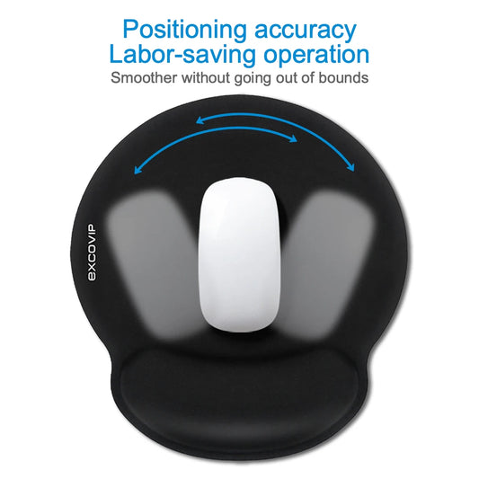 Ergonomisches Mauspad mit Memory Foam Handgelenkstütze rutschfeste Gummibasis