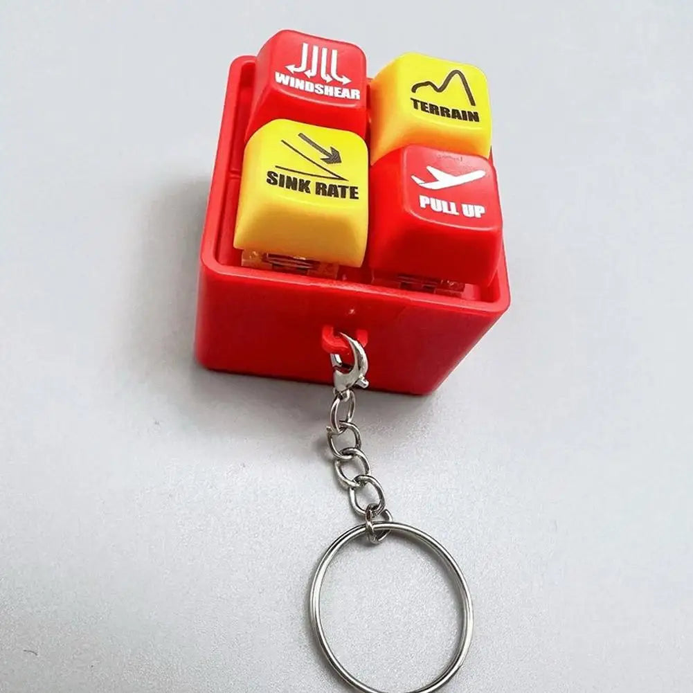 Pilot und Crew Alarm Schlüsselanhänger mit EGPWS Warnsignal und LED Licht-Yabubest - Home & More