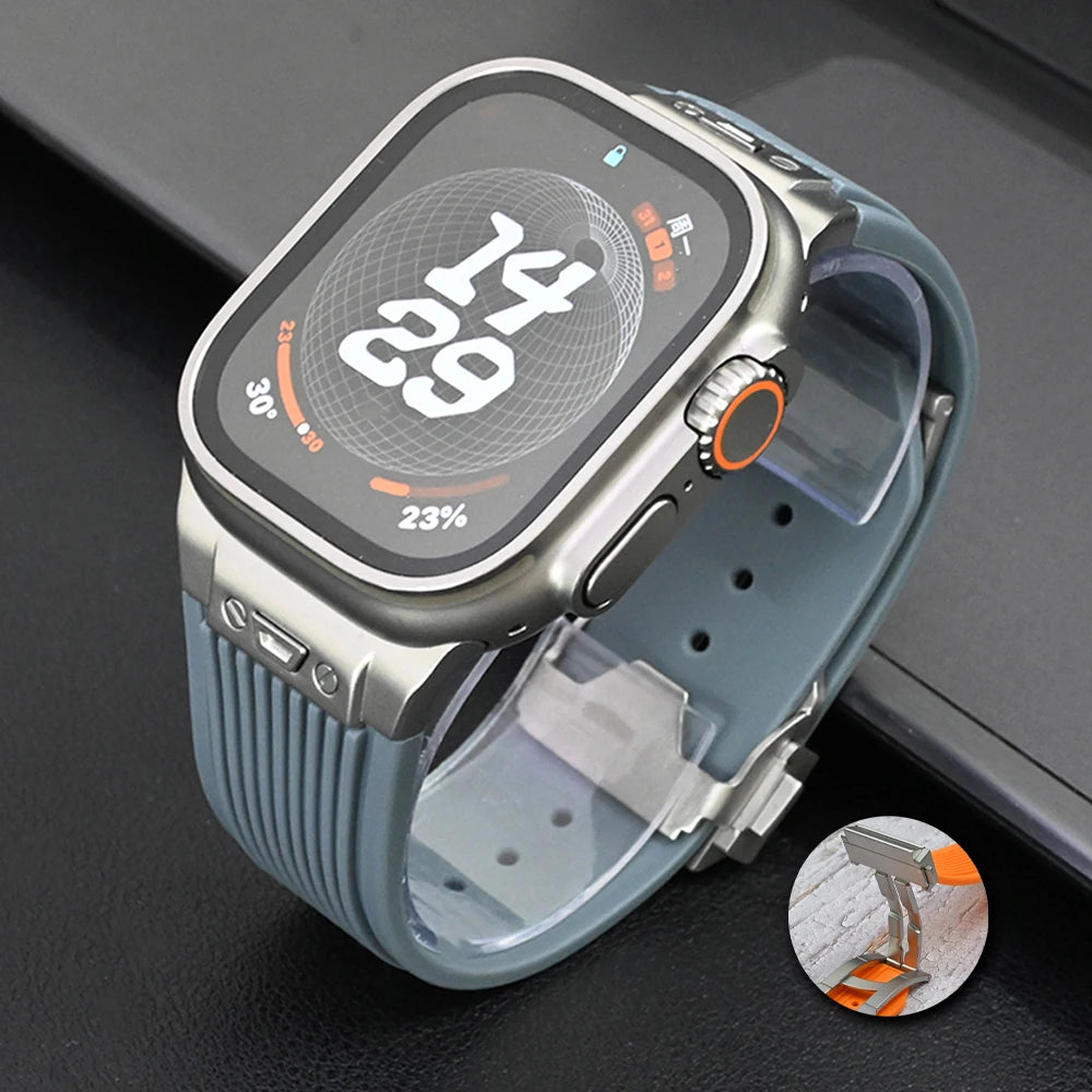 Sport-Silikonarmband für Apple Watch Ultra und Serie 11, 49 46 45 44 mm-Yabubest - Home & More
