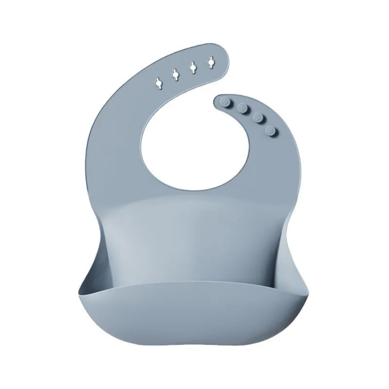 Weiches Silikon Baby Lätzchen mit 3D Reis Tasche wasserdicht für Kinder