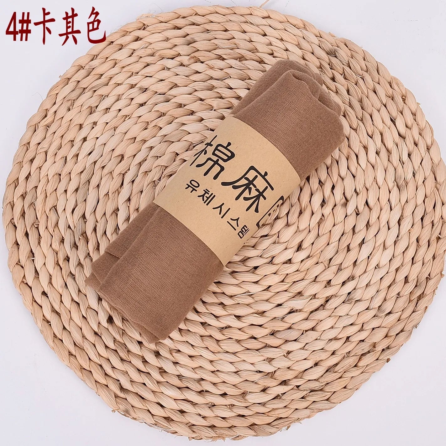 Damen Schal Baumwolle Leinen lang 90x180cm uni zart weich vielseitig