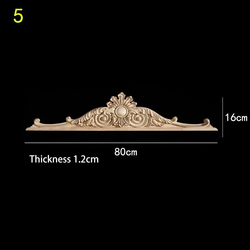 Exquisite geschnitzte Holzapplikation für Möbel & Sideboard-Dekoration