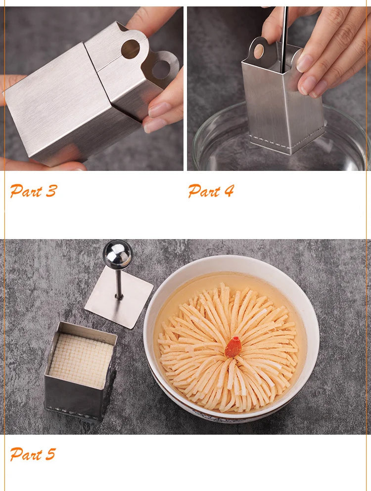 Edelstahl Tofu Presse und Cutter für einfache Zubereitung