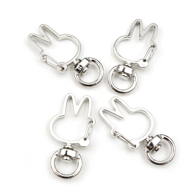 Herz Karabinerhaken Set für Schlüsselanhänger und DIY Projekte