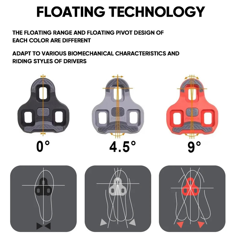 Selbstsichernde Fahrradschuhe mit Anti Rutsch Pedalklampe für LOOK KEO