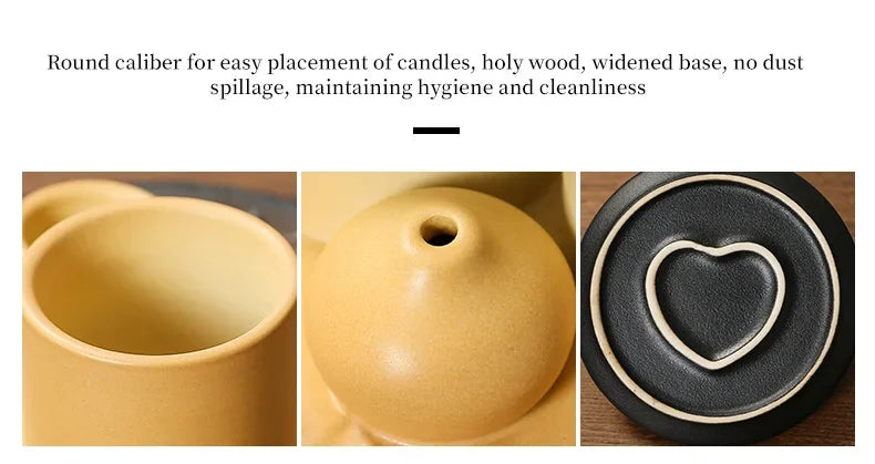 Multifunktionaler Keramik Räuchergefäßhalter 4 in 1