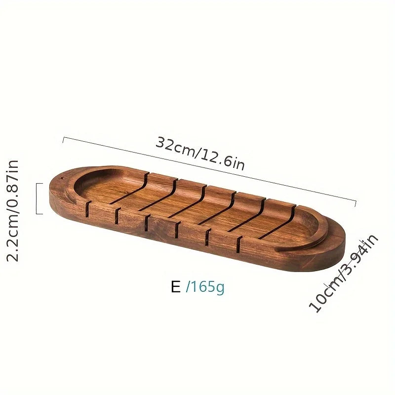 Moderne Eier-Aufbewahrungsbox aus Holz mit mehreren Fächern für Küche