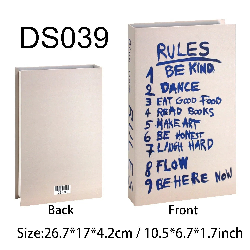 Luxus gefälschte Bücher Dekoration für Wohnzimmer Nordic Stil