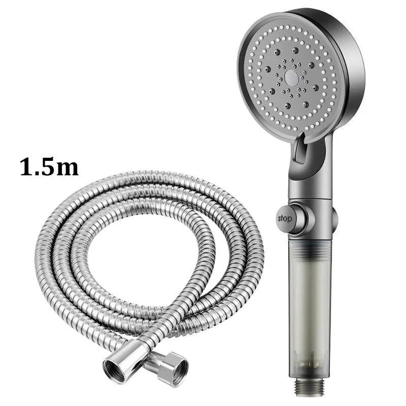 5-Gang Druckfilter Handbrause – Großer Wasserauslass, universelle Schnittstelle