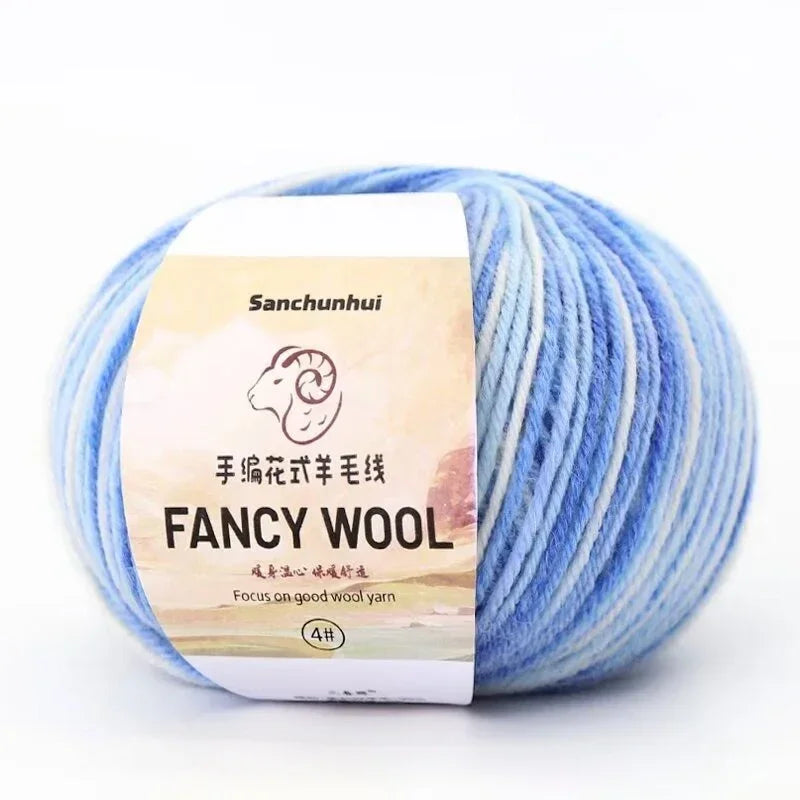 50g Farbverlauf Wolle Acryl Mischgarn zum Stricken Häkeln DIY Schals