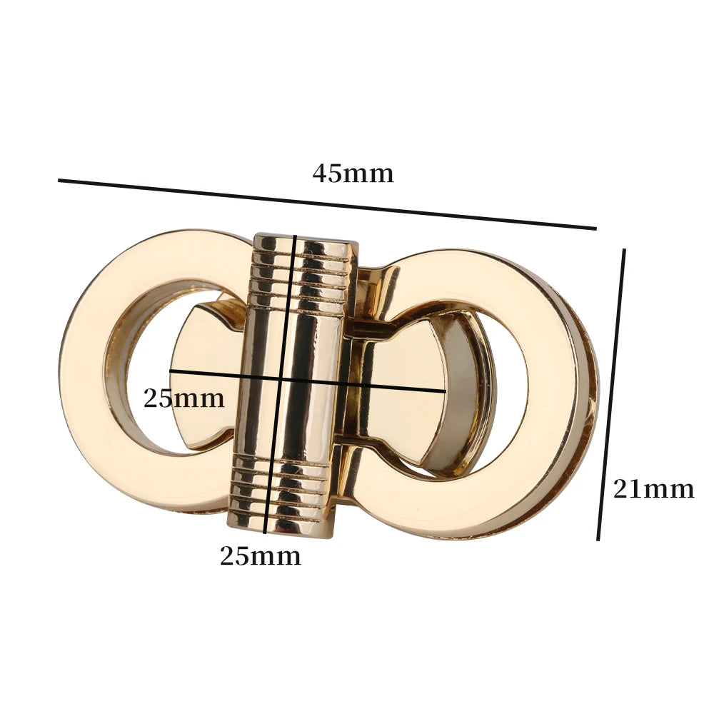 Eleganter Metall Schmetterling Drehverschluss für Taschen DIY