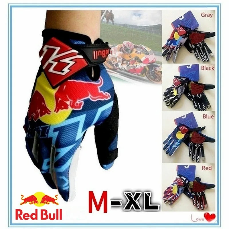 Vollfinger MTB Motorradhandschuhe rutschfest mit Silikon Gel Schutz Herren Damen