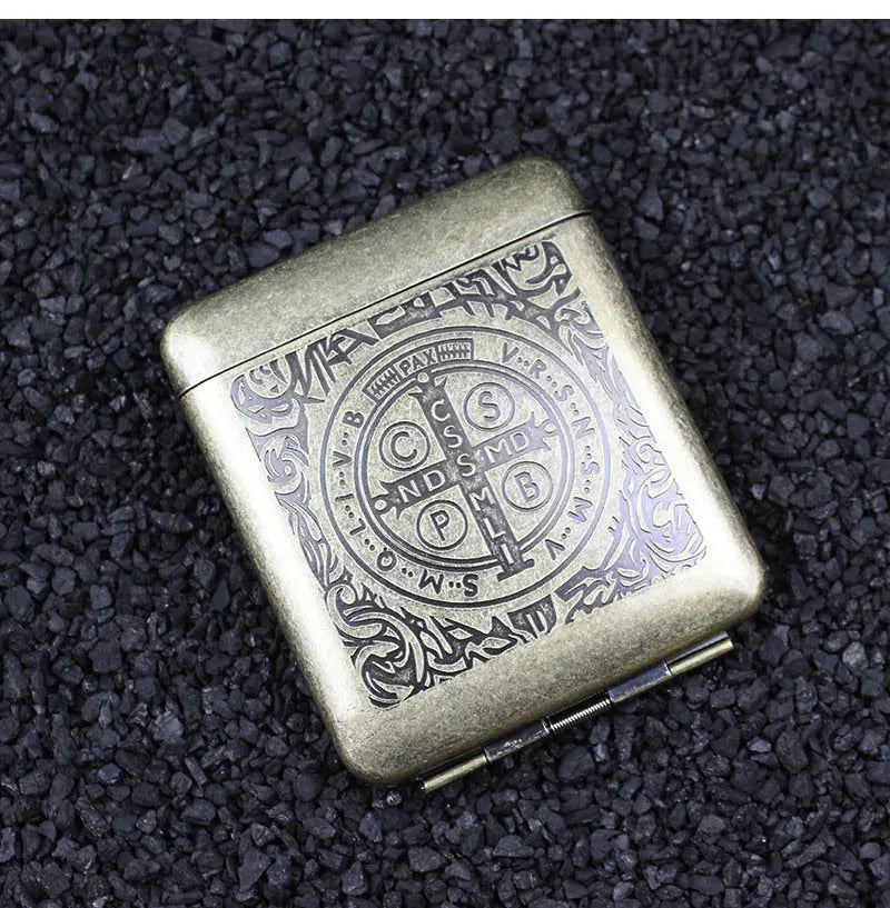 Metall Zigarettenetui mit Adler Muster für 20 Zigaretten