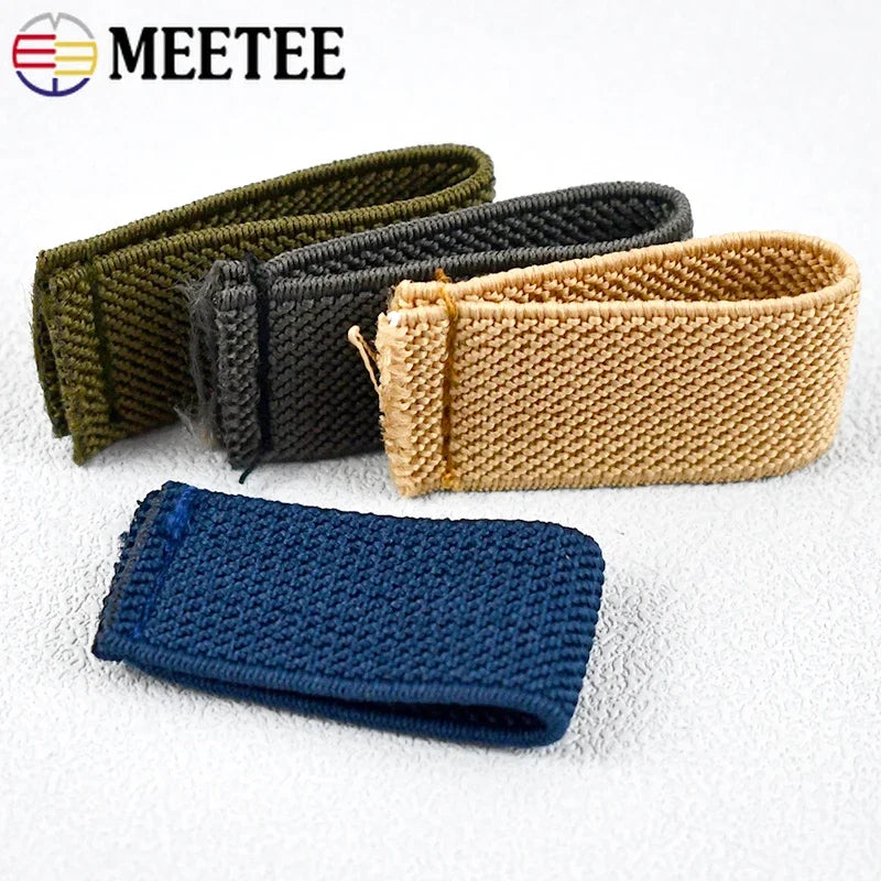 5-50 Stück Nylon Elastische Gürtel Schlaufen Clips Schnallen DIY Zubehör