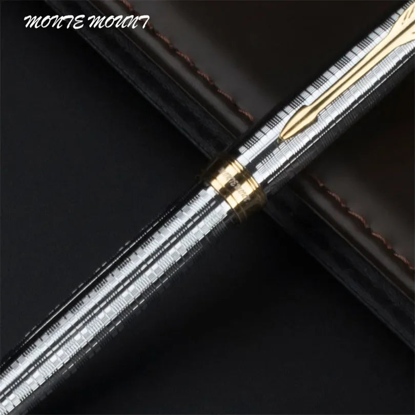 Luxuriöser Metall Kugelschreiber 0,7 mm blau für Schule und Büro