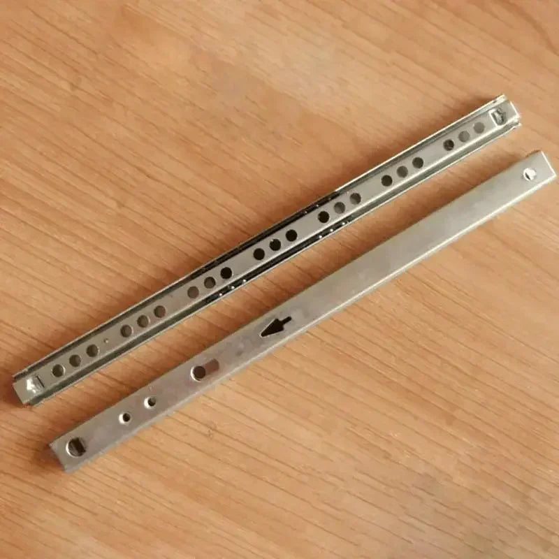 Robuste Stahlkugelschiene für Schubladen – 17 mm Breit, Lange Auswahl