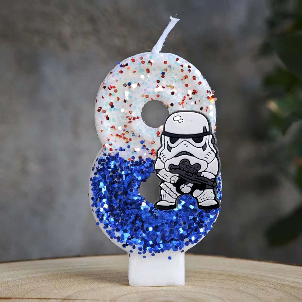 Thematische Geburtstagskerzen Zahlen für Partydekoration und Geschenke