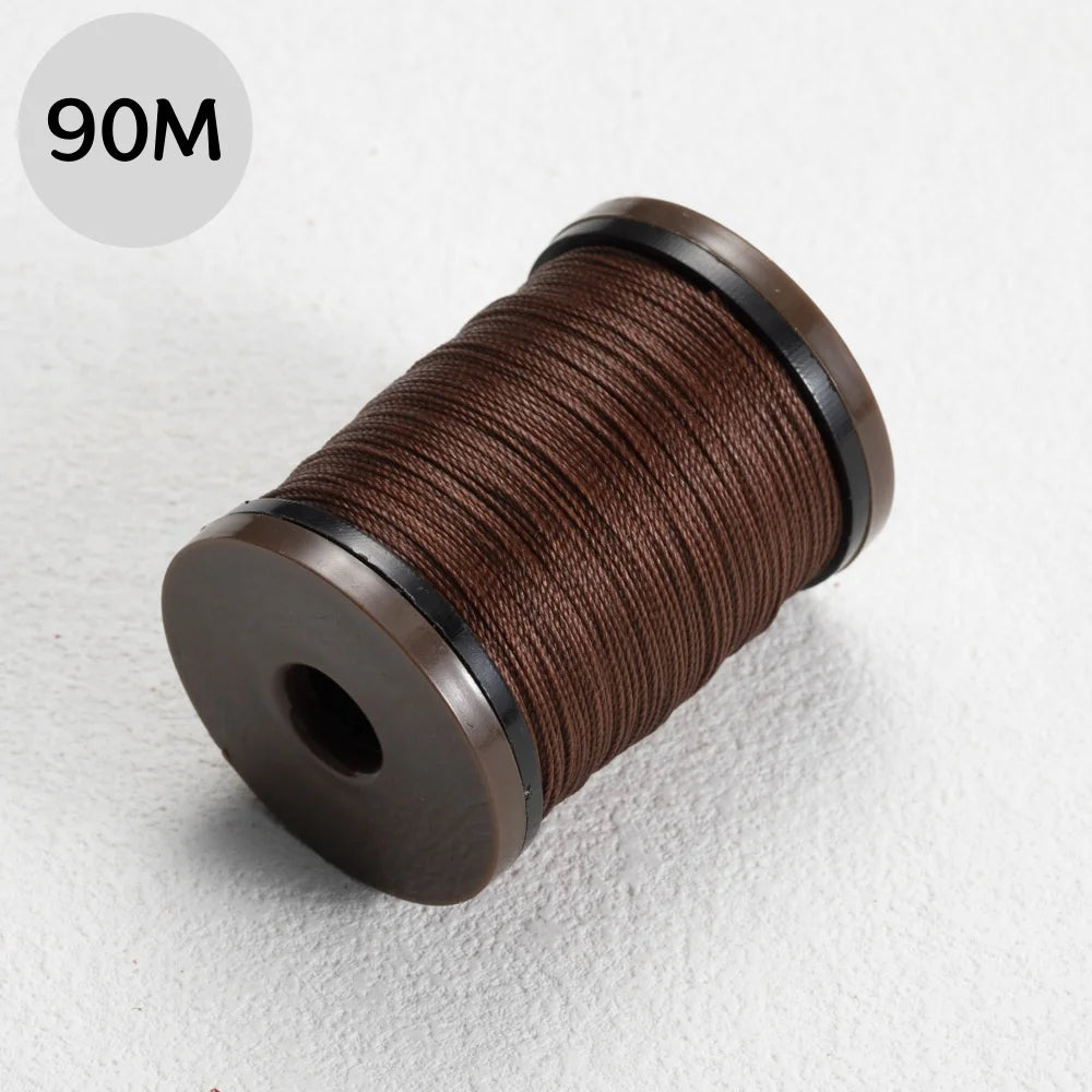 Robuster gewachster Polyesterfaden für Lederhandwerk und DIY Projekte