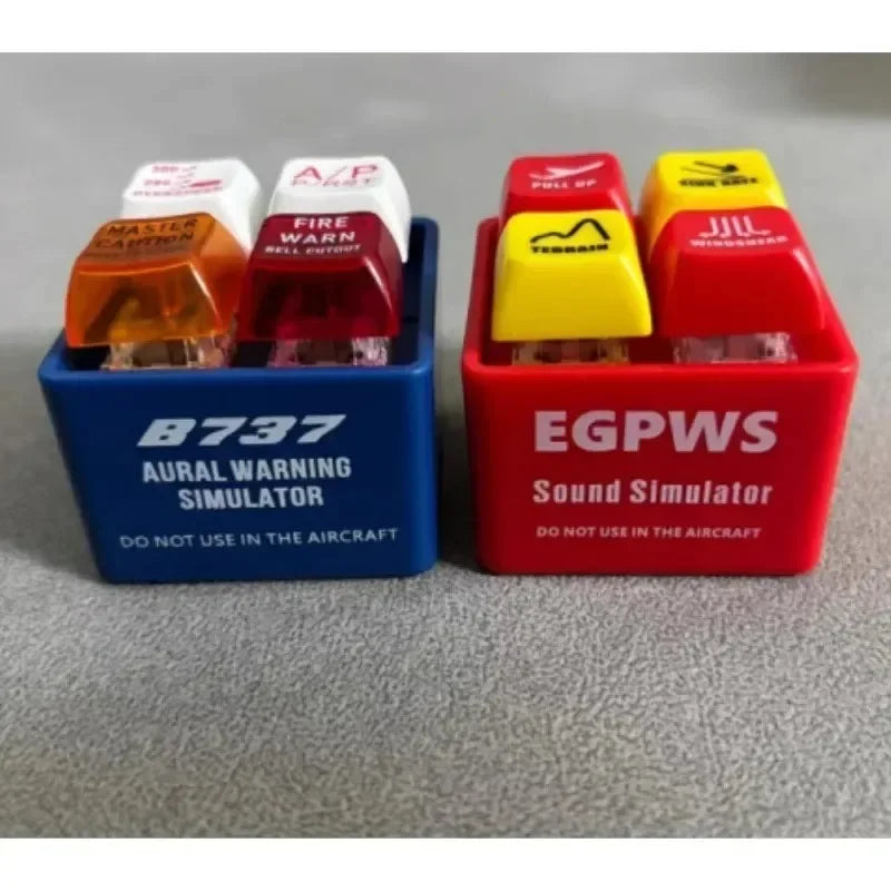 Tragbarer Flugzeug Notfall Sound Simulator Schlüsselanhänger aus Kunststoff-Yabubest - Home & More