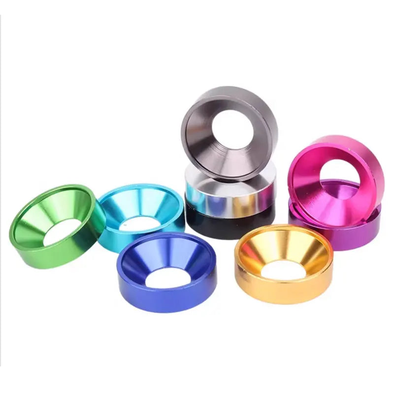 Farbige Aluminium Unterlegscheiben M2 M25 M3 M4 M5 M6 M8 Sets