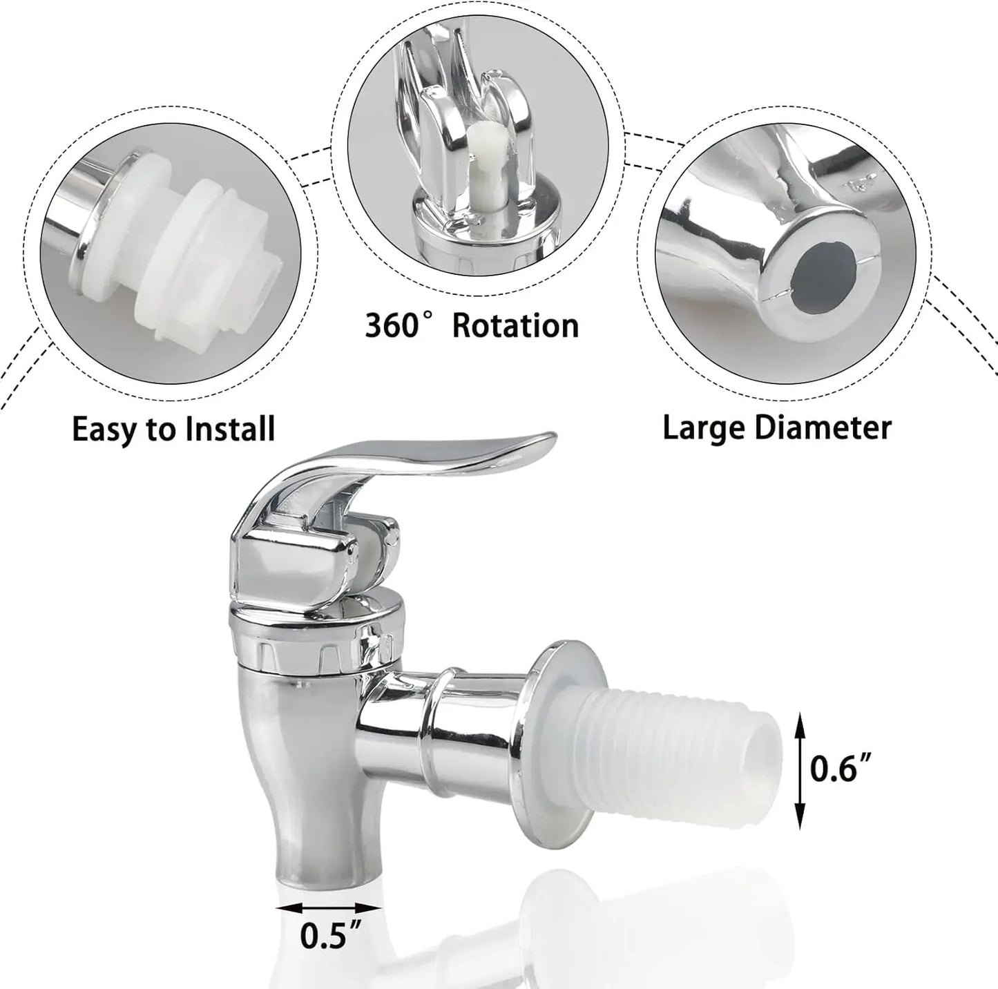 Lebensmittelqualität Kunststoff Getränke Wasserhahn Saftspender Bar