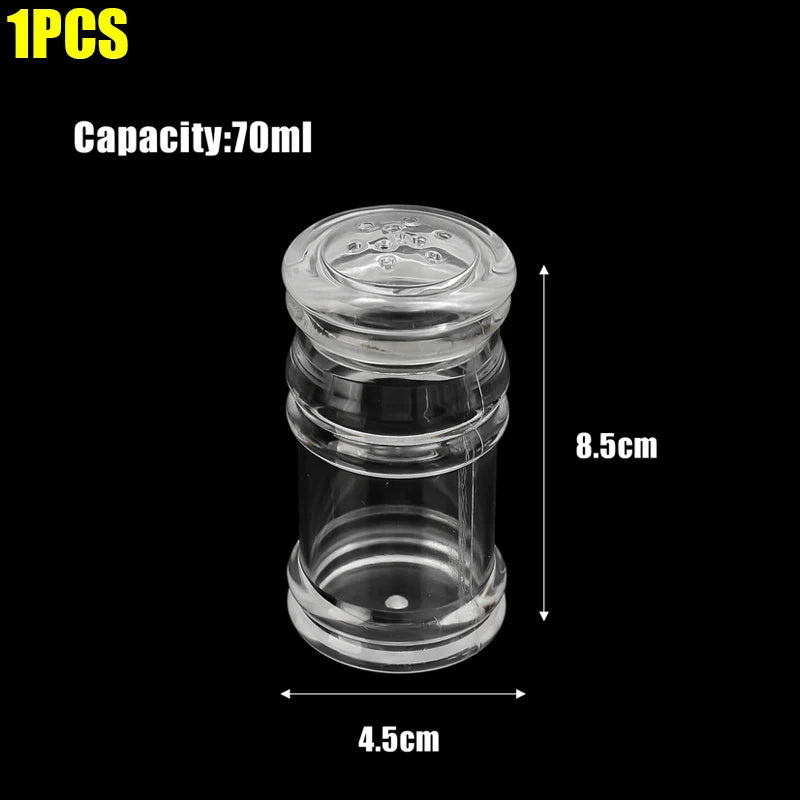 70 110 120 ml Acryl Gewürzgläser Salz Pfeffer Shaker Nachfüllbar