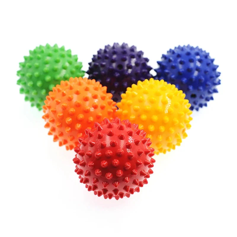 7 cm PVC Massage Ball mit harten Spikes für Muskelentspannung Fußpflege