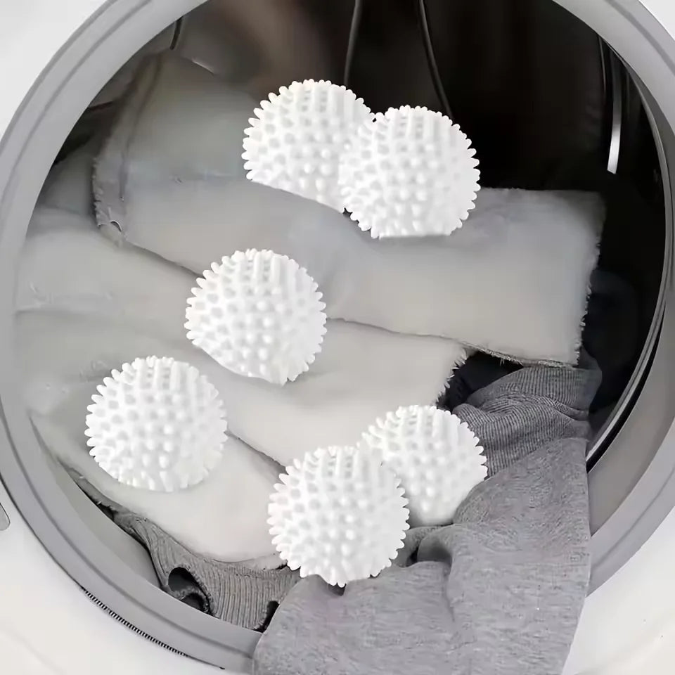 6er Set Silikon Wäschebälle Anti-Fouling für effiziente Textilreinigung