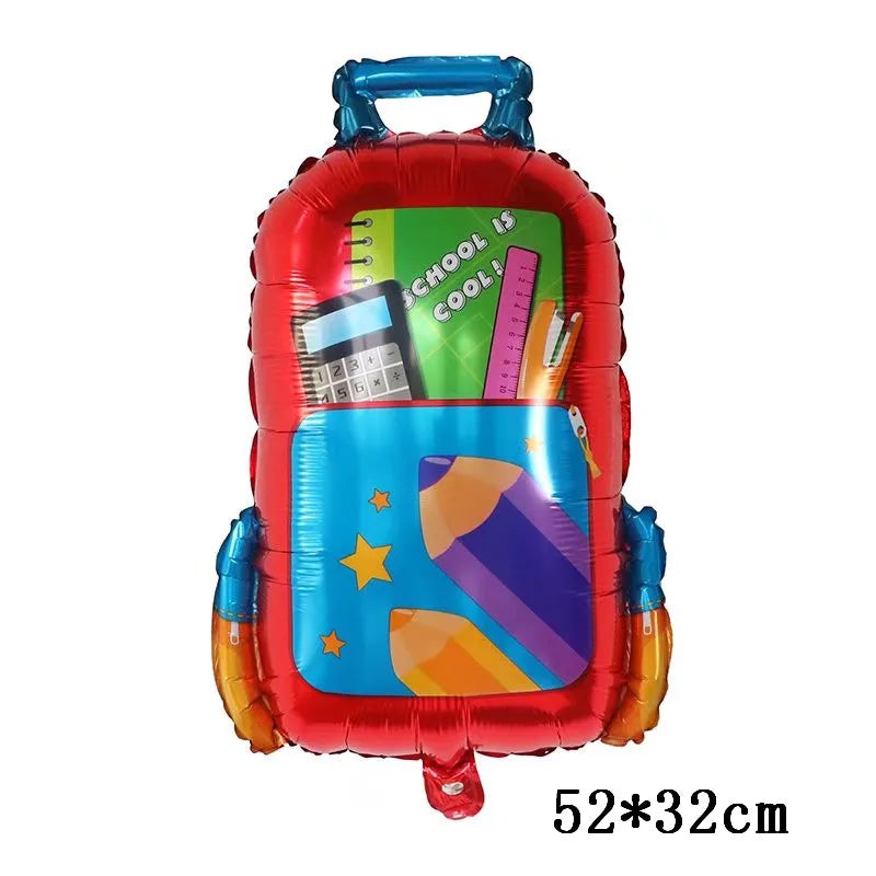 Buntstift Bleistift Schultasche Folienballon für Lern- - Schulparty Deko