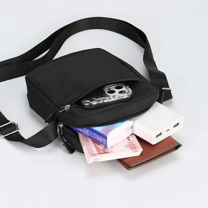 Leichte Casual Umhängetasche aus Oxford Stoff für Herren