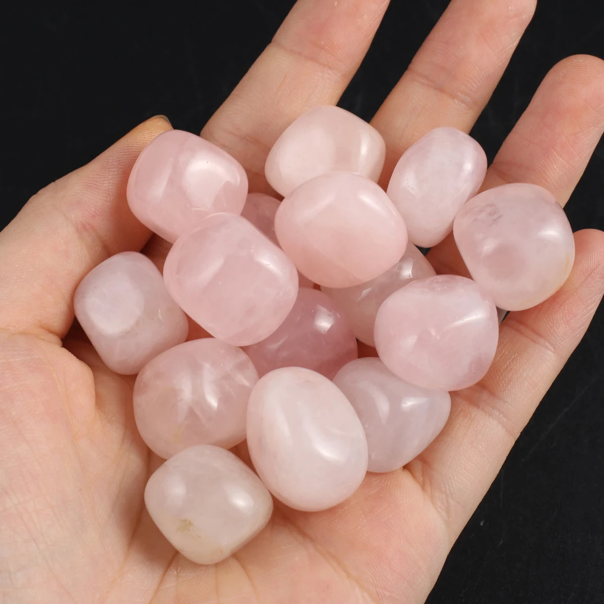 10er Set Polierte Natursteine für Heim und Aquarium