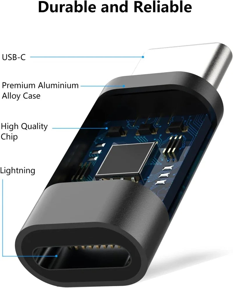 Kompakter Adapter Lightning auf USB-C 3er Set für Lade- - Datensynchronisation