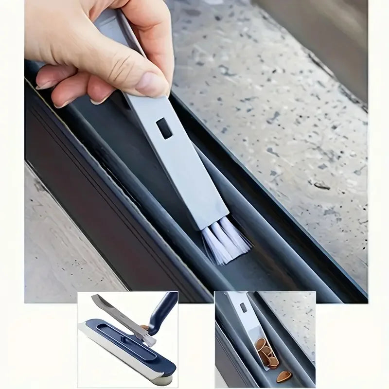 2in1 Fensterreiniger mit drehbarer Bürste und Rakel für Glas und Fliesen-Yabubest - Home & More