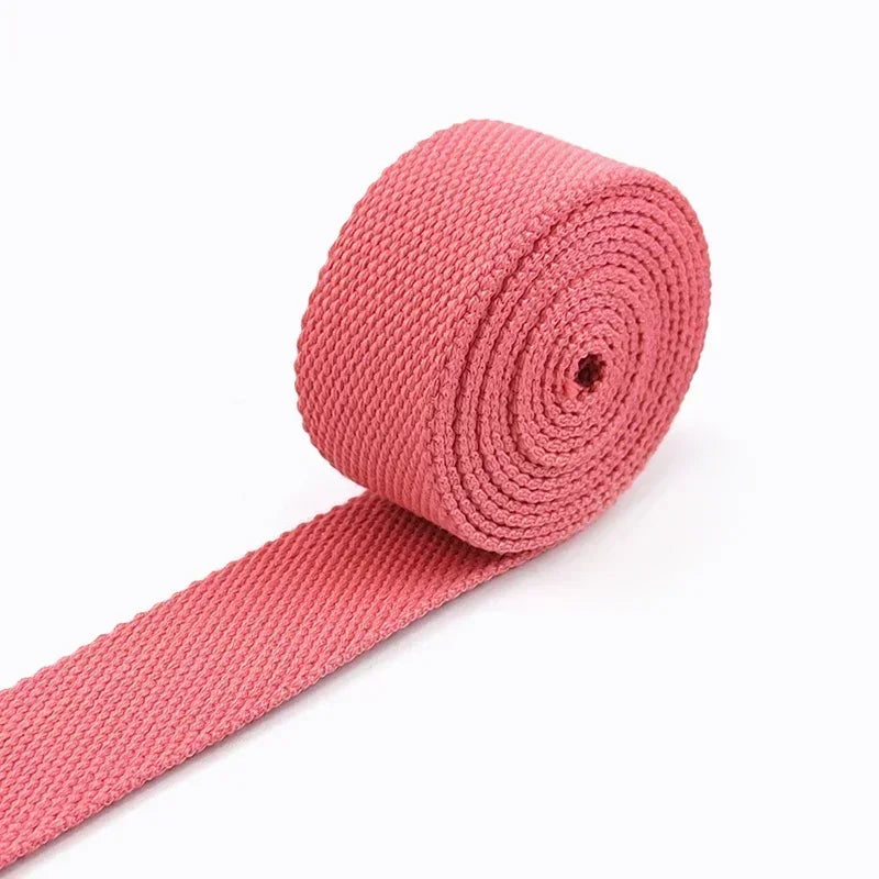 5M Polyester Baumwoll Gurtband 2mm dick für Rucksack Gürtel Kleidung 20-50mm breit