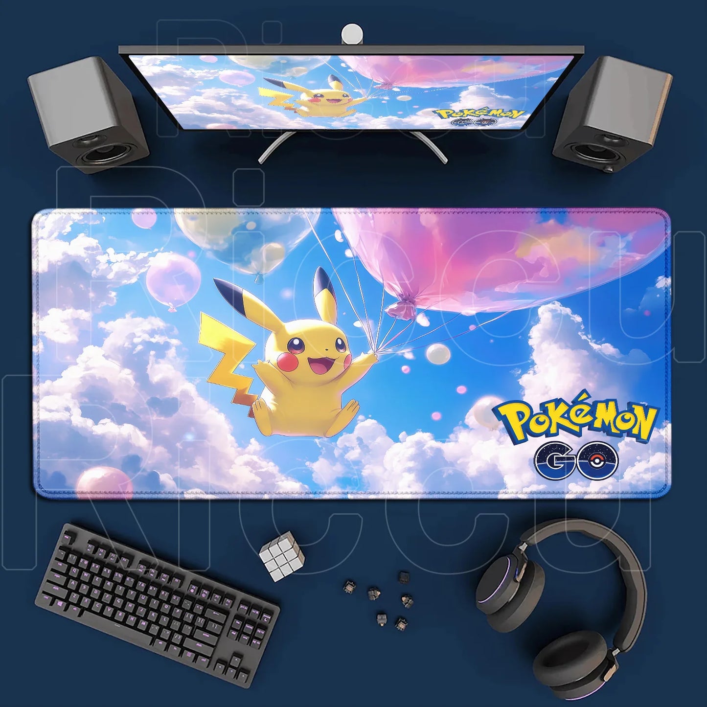 Extra Großes Gaming Mauspad 120x60cm Rutschfest Schreibtischunterlage XXL