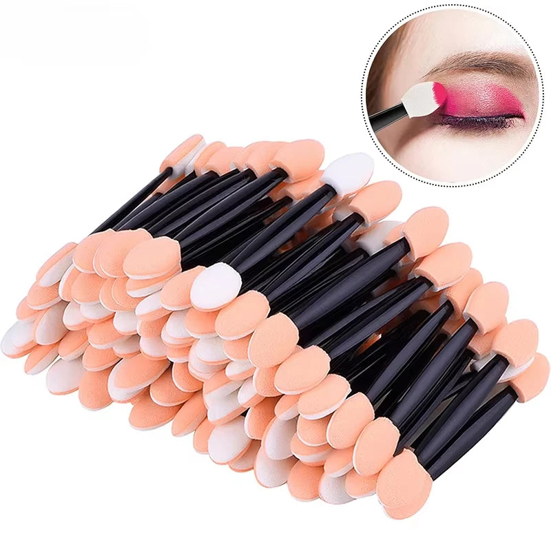 Praktische Einweg Lidschattenapplikatoren im 50er Set für präzises Make Up