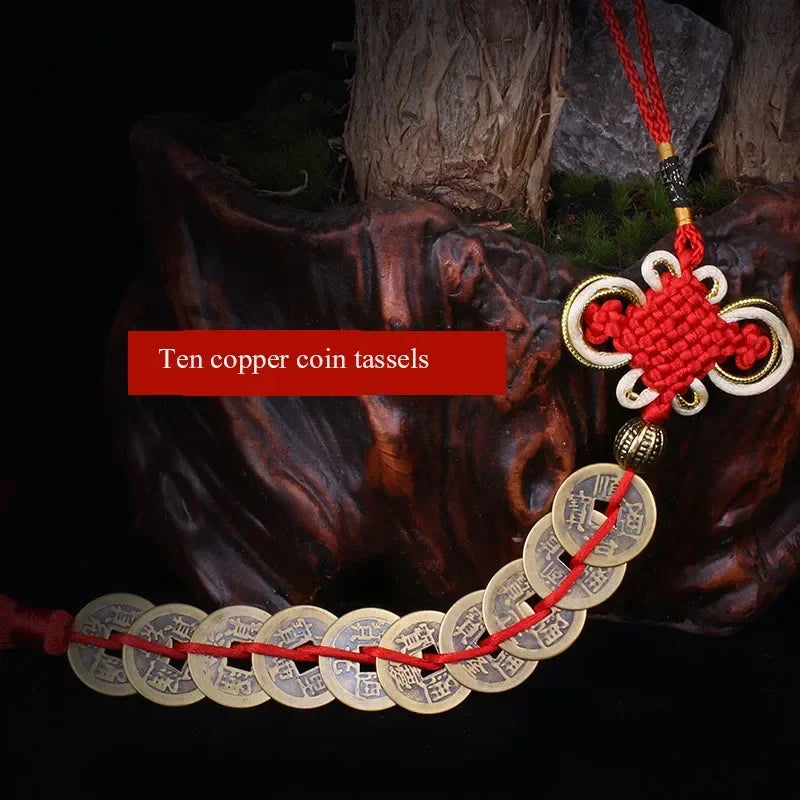 Chinesische Glücks Quaste mit Münzen für Reichtum und Dekoration